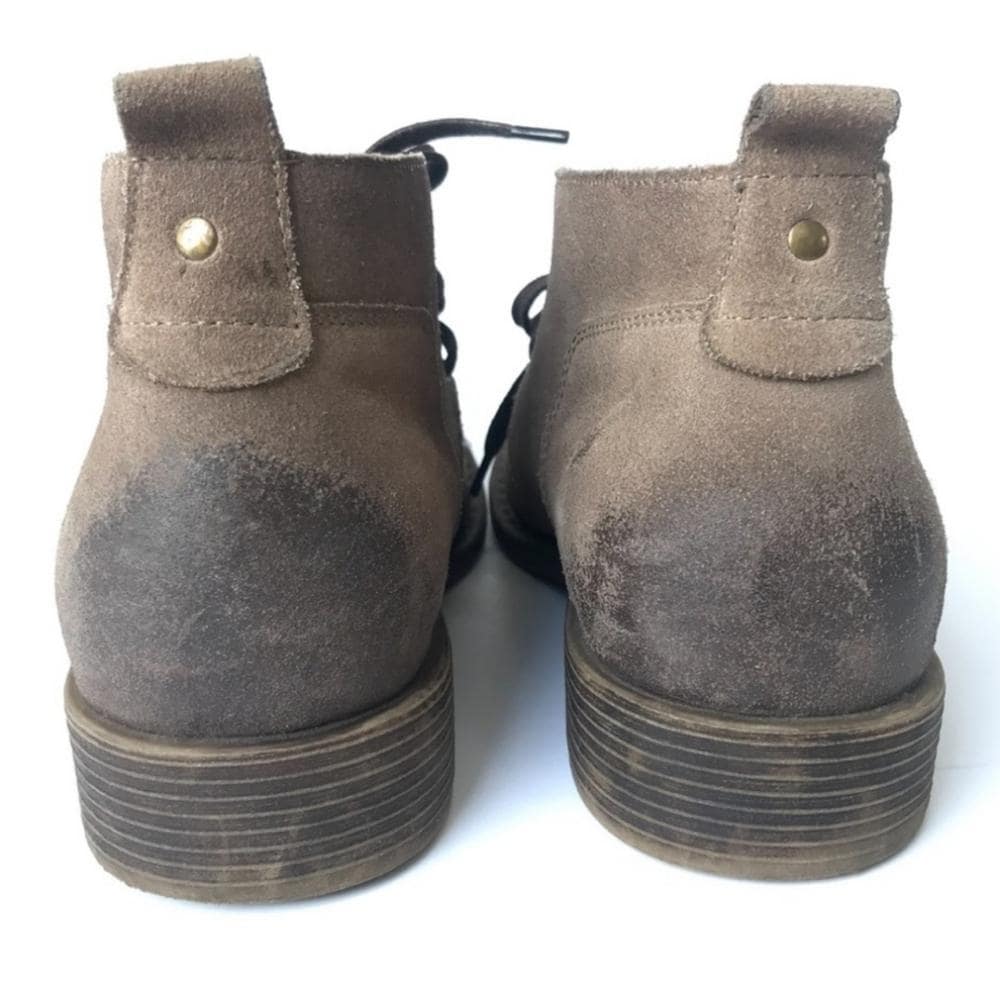 Alfani Men's Leather Chukka Boots~ Burnished Toe~ 12M - Thumbnail 2