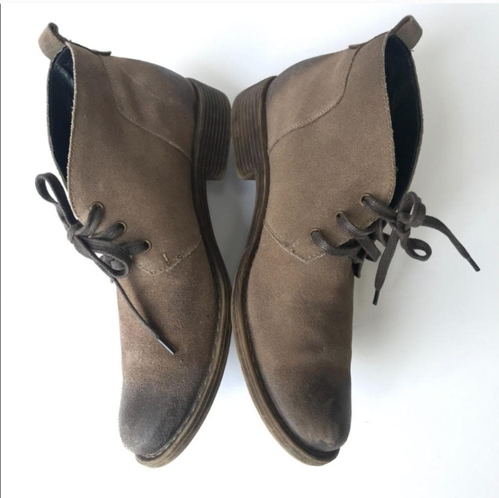 Alfani Men's Leather Chukka Boots~ Burnished Toe~ 12M - Thumbnail 3