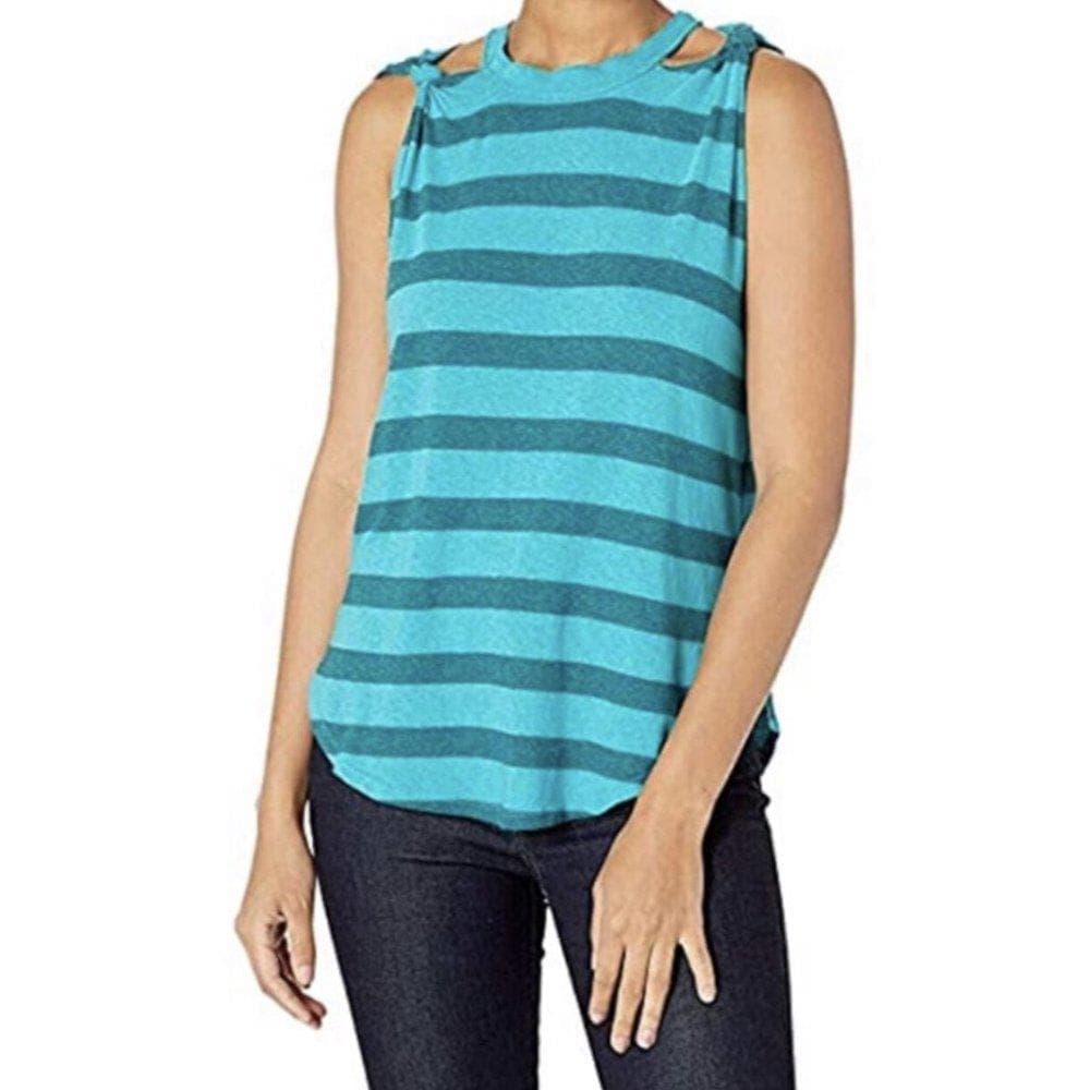 NWT Free People Striped Cutout Tank - Thumbnail 3