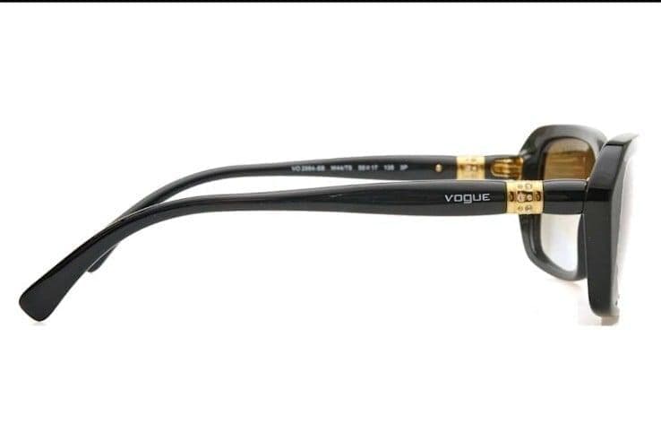 Vogue Eyewear Designer Sunglasses VO2964SB Black w/ Gold Accents - Thumbnail 4