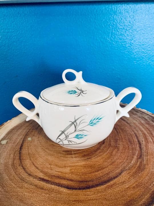 Vintage Canonsburg Teal/Grey Creamer Set - Thumbnail 9