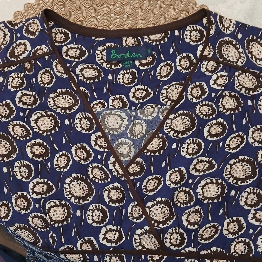 Boden Ladies Abstact Medallion Shift Dress- Midi Dress - Thumbnail 5