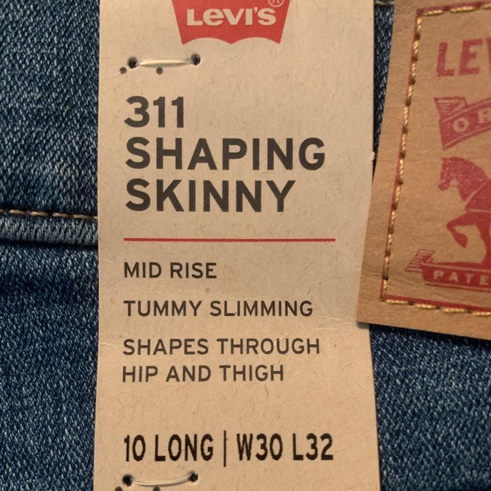 LEVI’S 311 SHAPING WOMEN'S Jeans~ Levi’s Sculpt~ Mid Rise Distressed - Thumbnail 7
