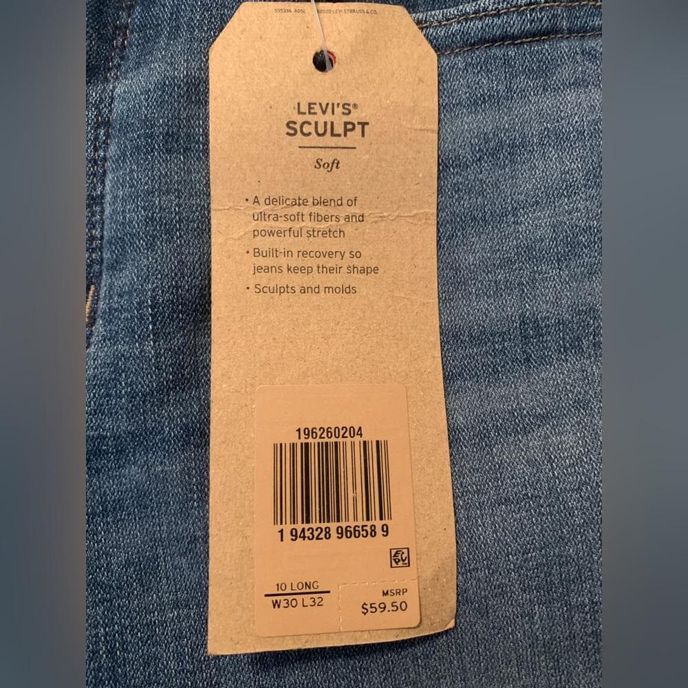 LEVI’S 311 SHAPING WOMEN'S Jeans~ Levi’s Sculpt~ Mid Rise Distressed - Thumbnail 9