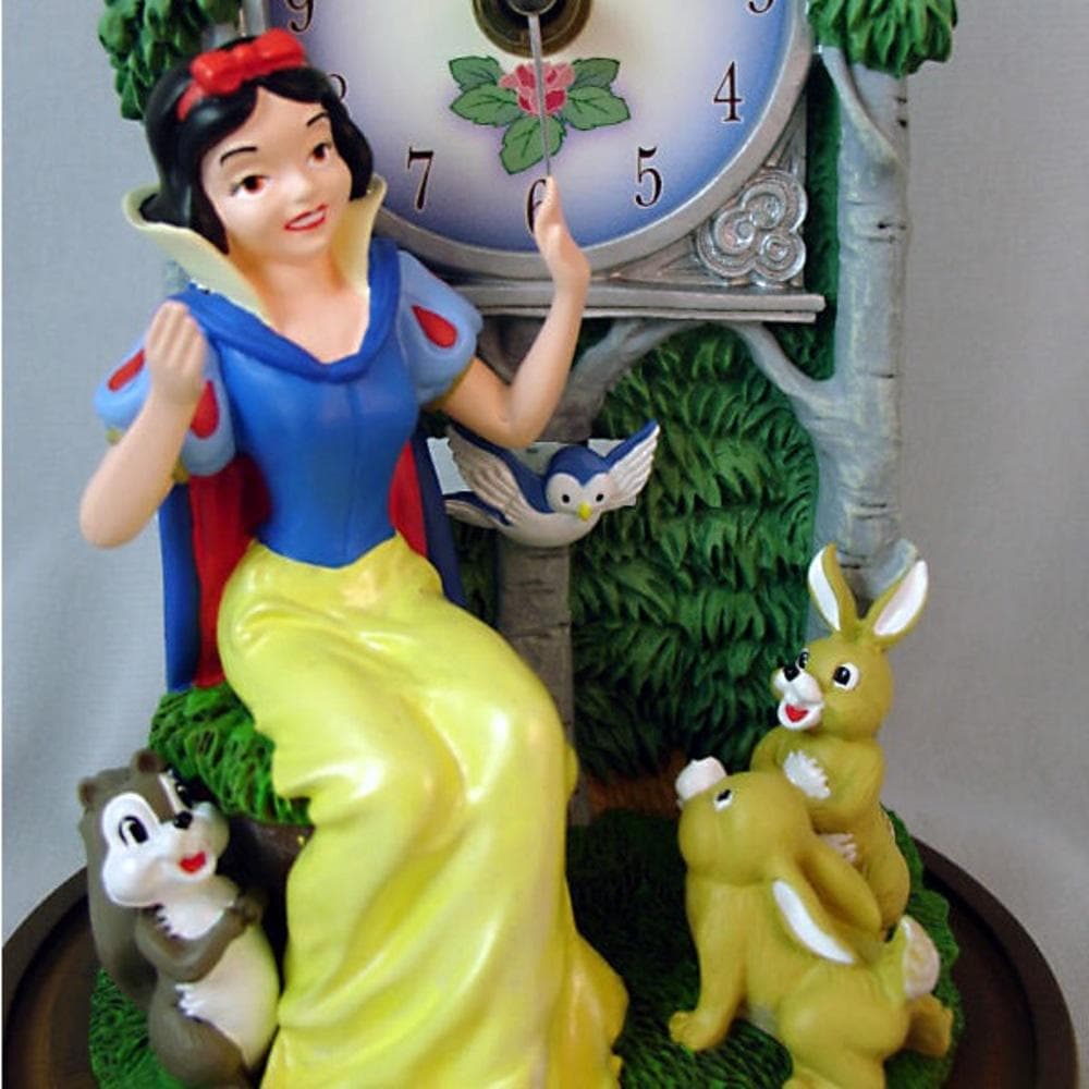 Disney Snow White "Sculpted Anniversary Clock" Forest Friends Vintage 1990’s - Thumbnail 5