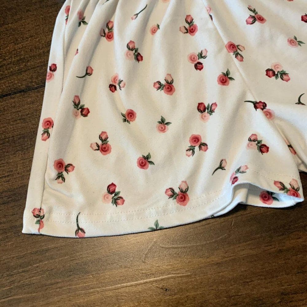 Boutique Romper-Pink/Deep Pink Roses Size 5 - Thumbnail 4