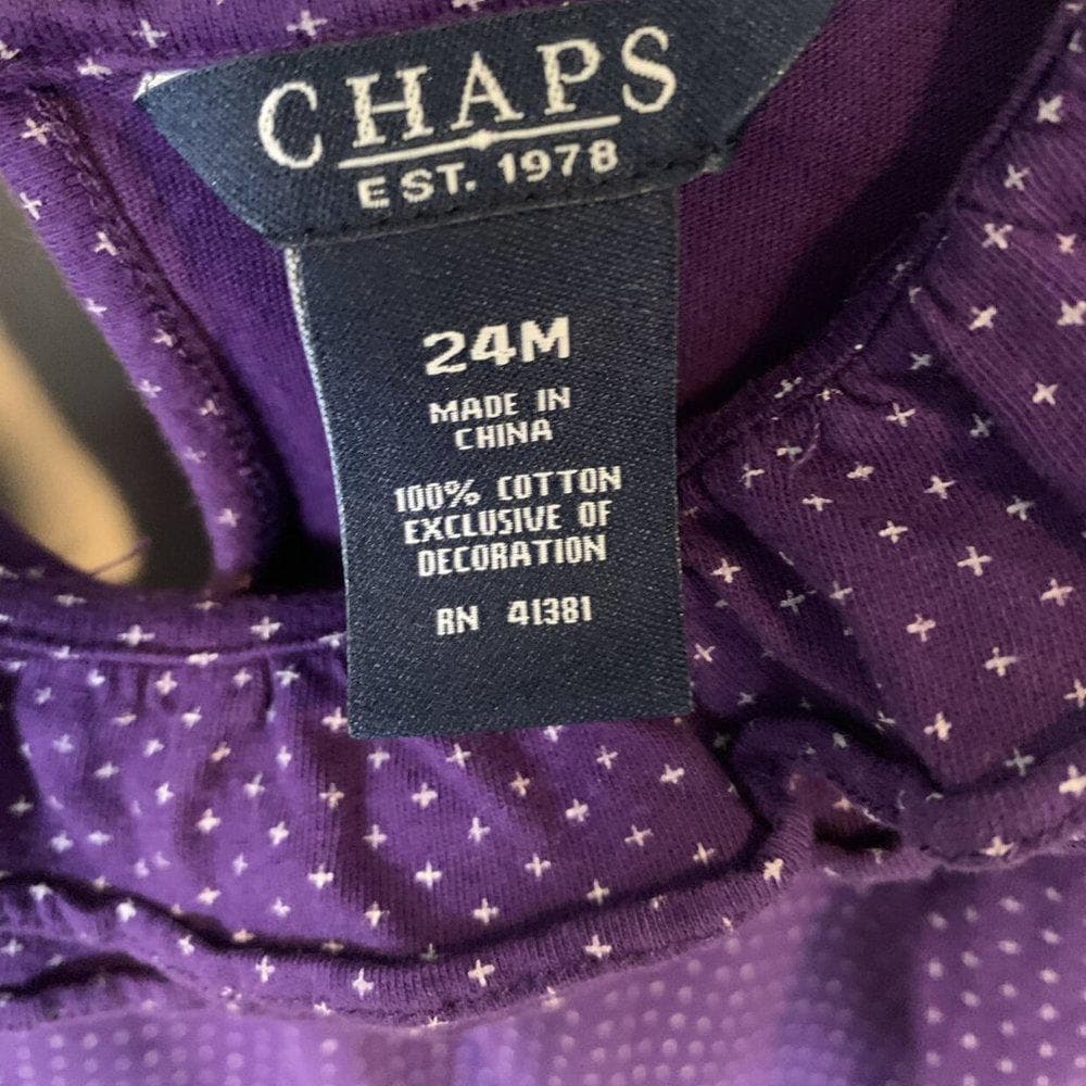 Ralph Lauren Purple Ruffle Dress- 24 Months - Thumbnail 3