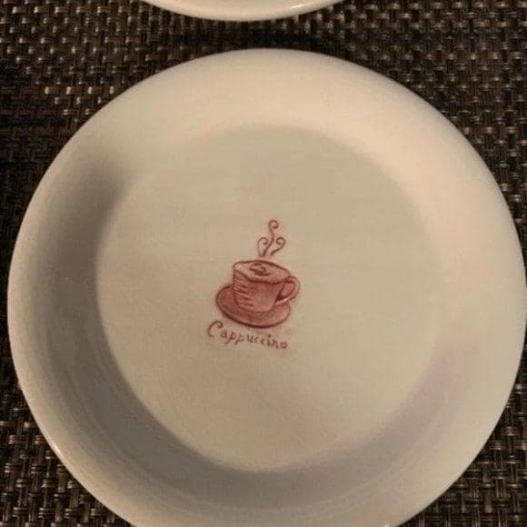 Vintage Pier One Imports Coffee House Themed plates- Dessert/Snack - Thumbnail 6