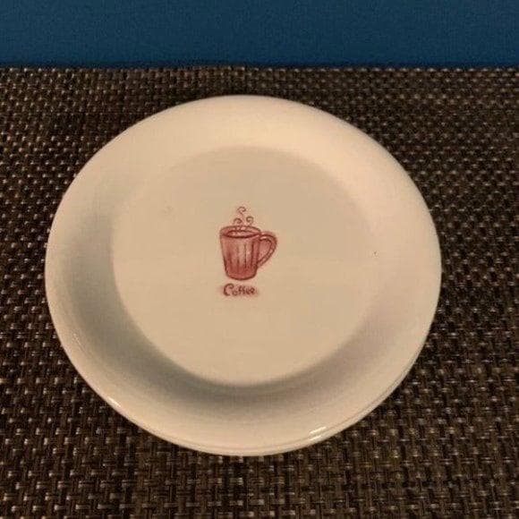 Vintage Pier One Imports Coffee House Themed plates- Dessert/Snack - Thumbnail 4