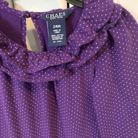 Ralph Lauren Purple Ruffle Dress- 24 Months - Thumbnail 9