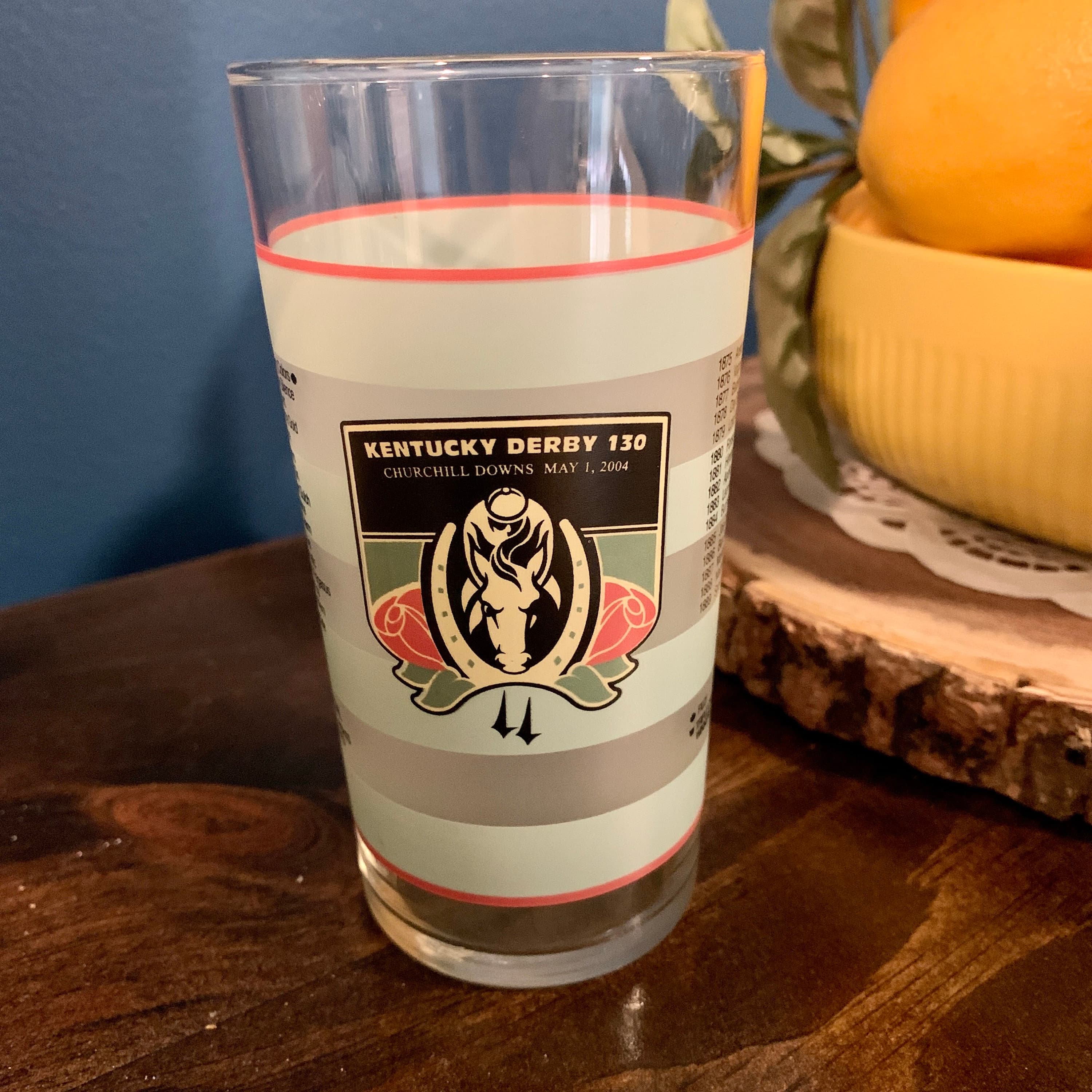 Vintage Kentucky Derby Glass~Mint Julep~Barware~ Horse Race~Churchill Downs~ 2004 Ky Derby Louisville - Thumbnail 2