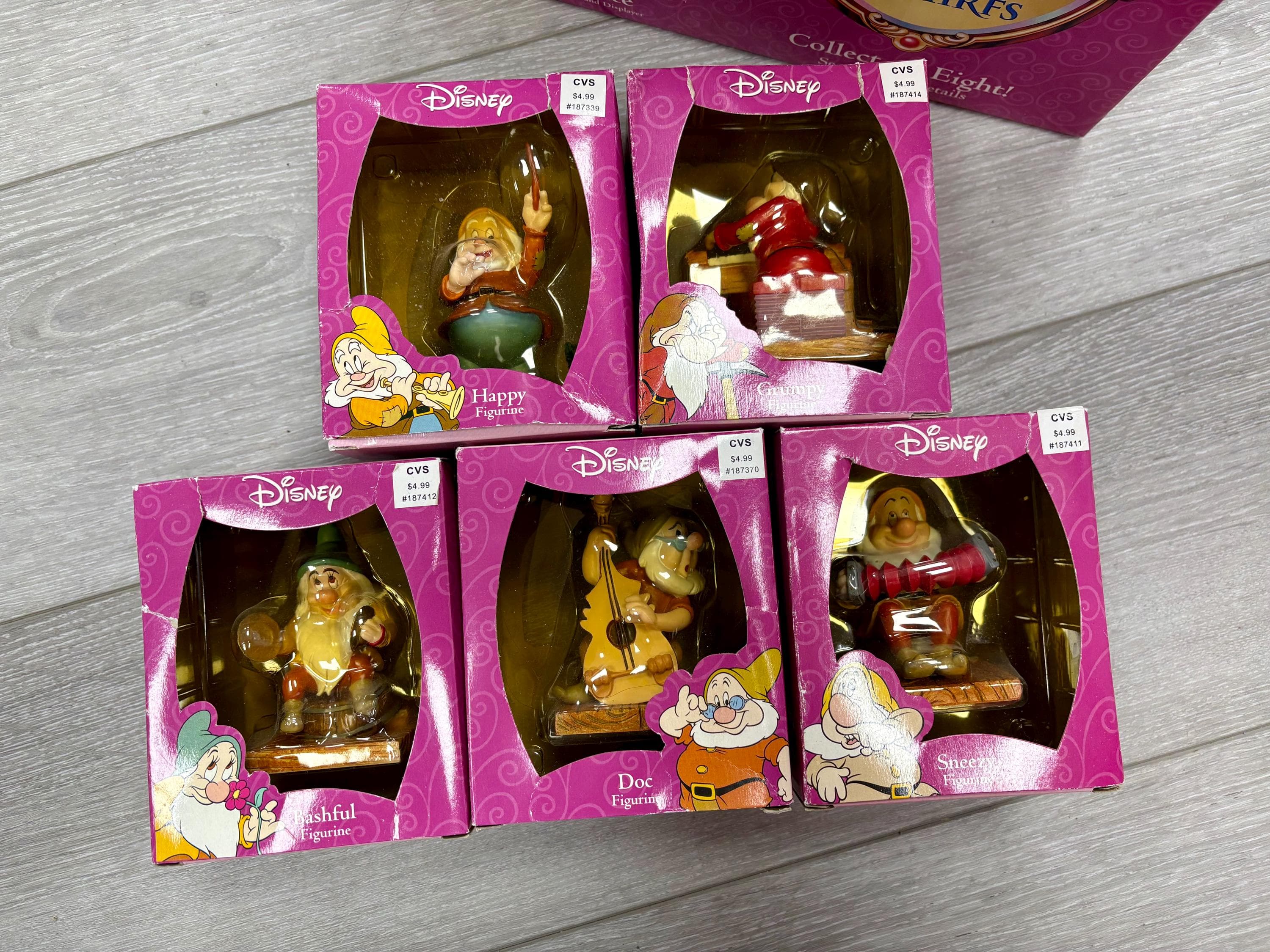 Vintage Disney Snow White & The Seven Dwarfs Starter Set- Enesco 65th Anniv. - Thumbnail 4