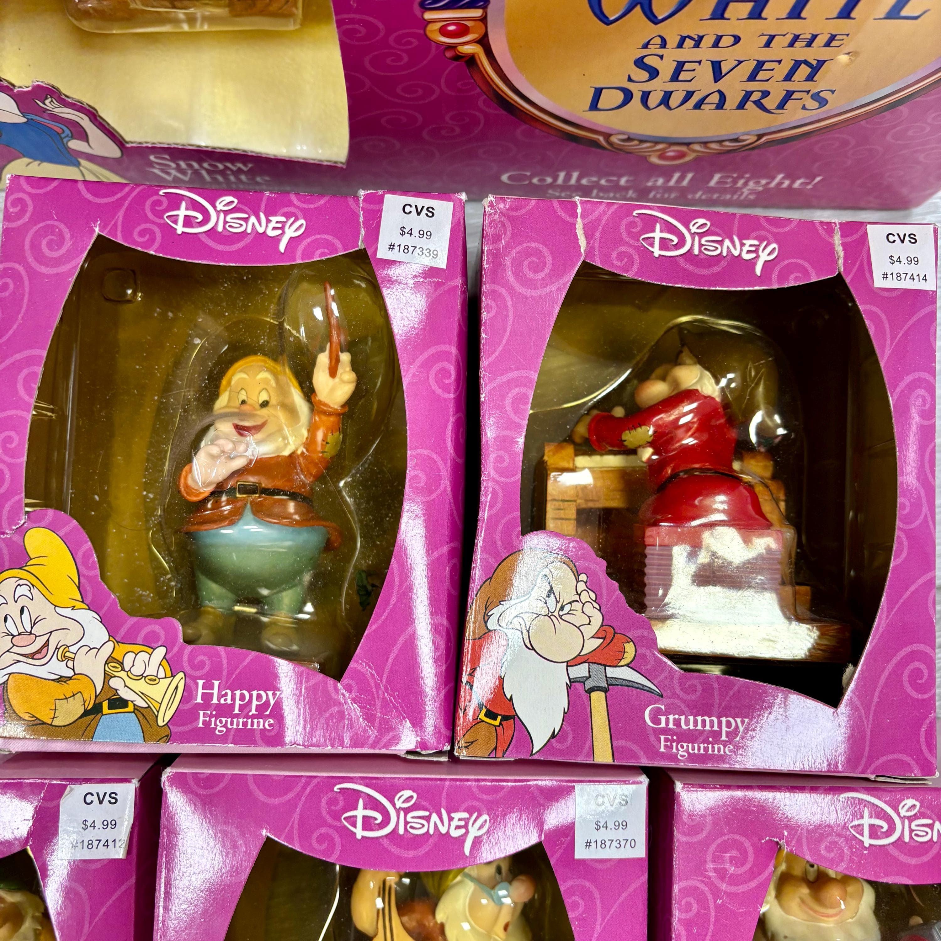 Vintage Disney Snow White & The Seven Dwarfs Starter Set- Enesco 65th Anniv. - Thumbnail 7