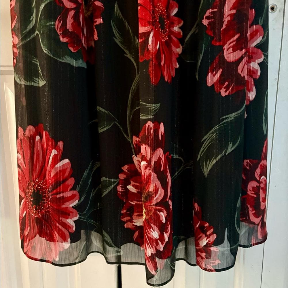 IGNITE Evenings Floral Bateau Evening Dress~ Plus-Size 20W~ NWT from Dillard’s - Thumbnail 5