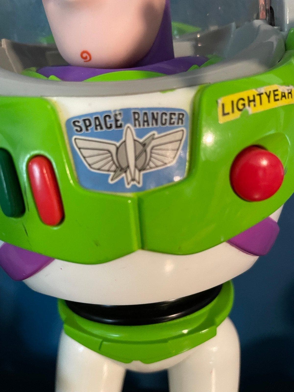 Vintage Disney Pixar Buzz Lightyear Interactive Toy~ Scowl Face & “Andy” on Foot - Thumbnail 6