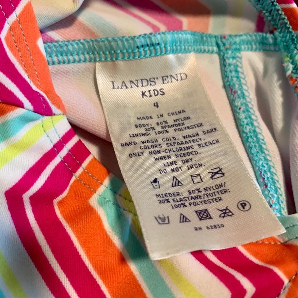 Land’s End Girls Skirted Swimsuit- Size 4 - Thumbnail 2