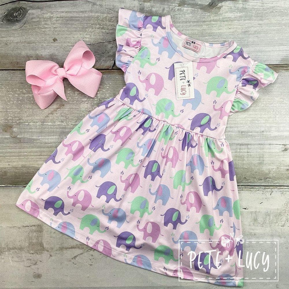 New! Boutique Dress ‘Ella the Elephant’ Girls 6/6X - Thumbnail 3
