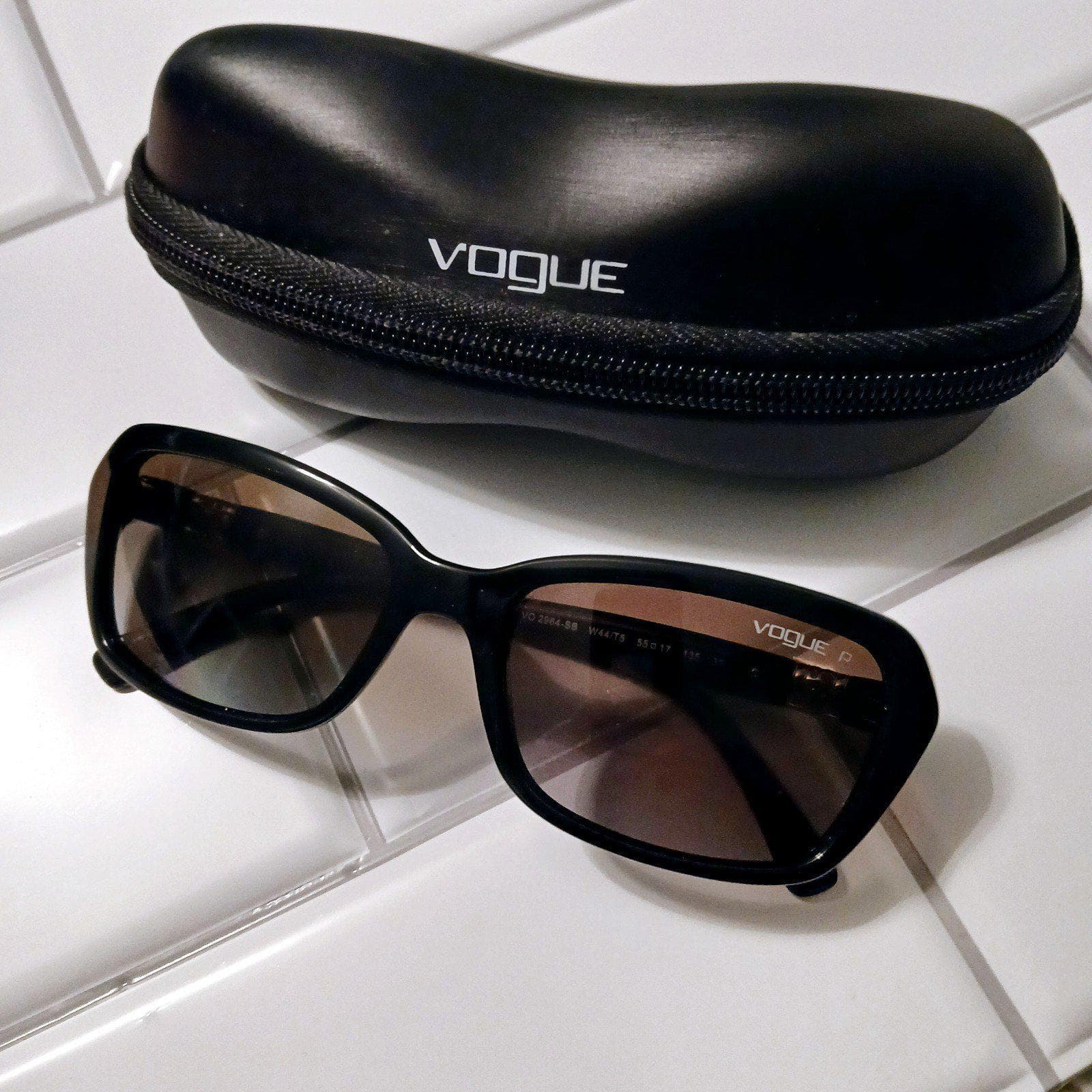Vogue Eyewear Designer Sunglasses VO2964SB Black w/ Gold Accents - Thumbnail 6