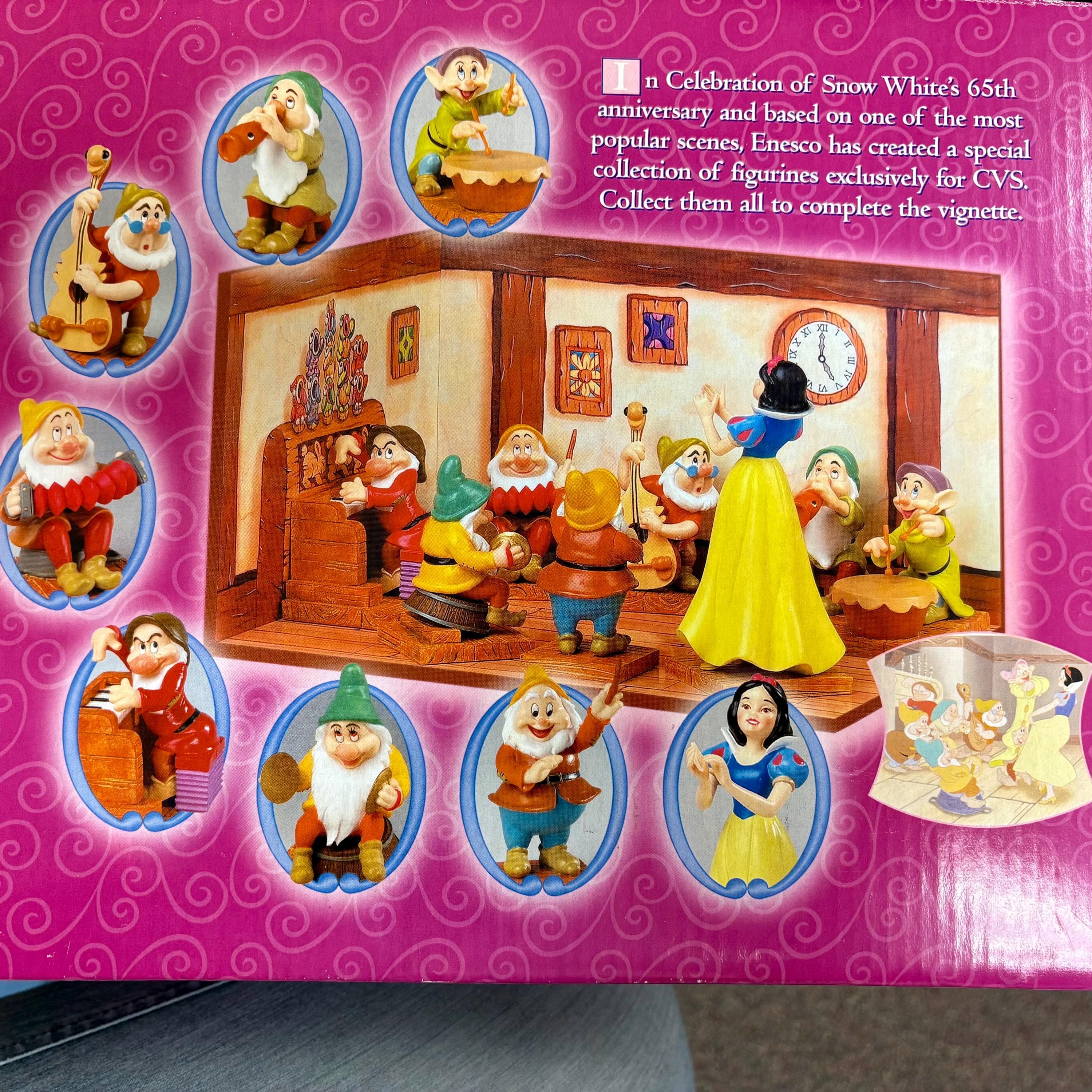 Vintage Disney Snow White & The Seven Dwarfs Starter Set- Enesco 65th Anniv. - Thumbnail 8