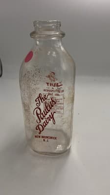 Paulus Dairy - One Quart Milk Bottle New Brunswick New Jersey