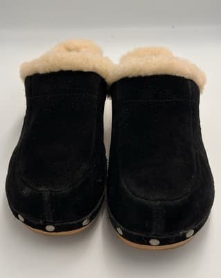 UGG Kalie Sheepskin Suede Leather Clogs Mules Shoes S/W 5426 US Size 7 - Thumbnail 3