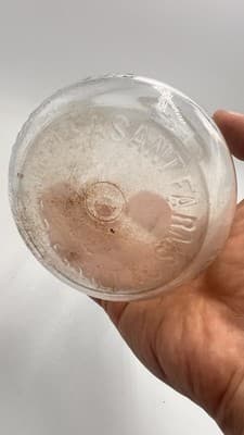 Vintage Van Schoick’s Pleasant Farm Dairy 1 Quart Milk Bottle Point Pleasant NJ - Thumbnail 4