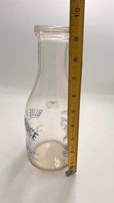 Blue Spruce Dairy Farm Freehold NJ New Jersey one quart milk bottle ( rare) - Thumbnail 8