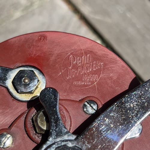 Vintage Penn 500 Jigmaster Fishing Reel USA Made - Thumbnail 6