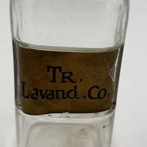 Antique 6" Apothecary Tv Lavand Glass Medicine Bottle w/stopper 1880s - Thumbnail 2
