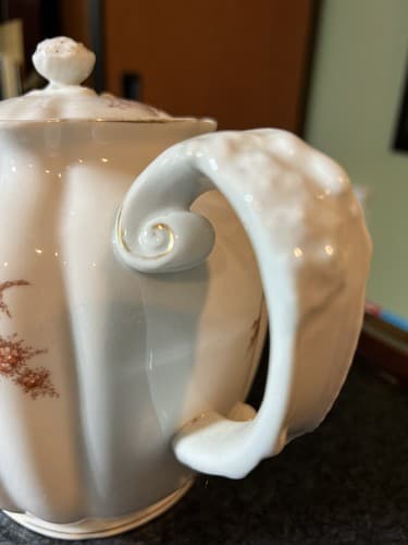 VTG Austria Austrian Teapot With Lid Floral - Thumbnail 5