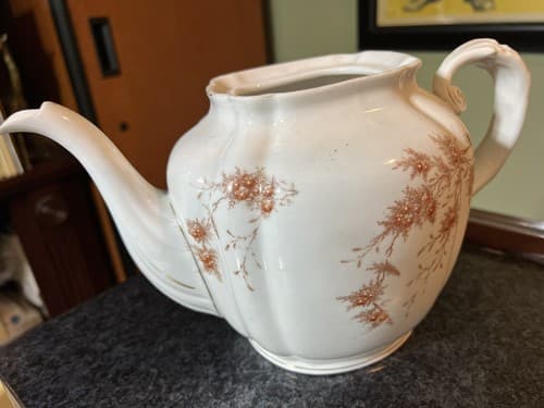 VTG Austria Austrian Teapot With Lid Floral - Thumbnail 4