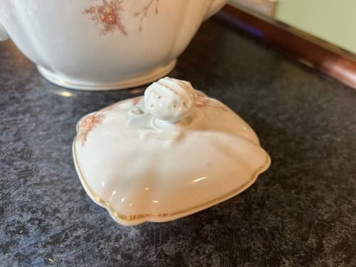 VTG Austria Austrian Teapot With Lid Floral - Thumbnail 3