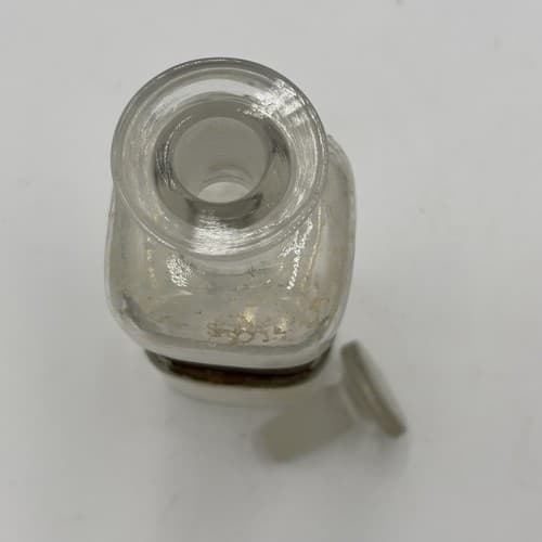 Antique 6" Apothecary Lic Aromat Alk Glass Medicine Bottle w/stopper 1880s - Thumbnail 5