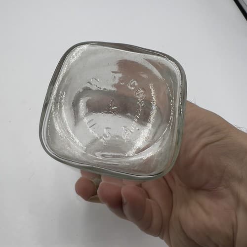 Antique 6" Apothecary 1.25" Opening Glass Medicine Bottle w/stopper 1880s - Thumbnail 4