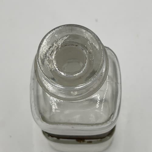 Antique 6" Apothecary Syr. Glycyrrhiz Glass Medicine Bottle w/stopper 1880s - Thumbnail 3