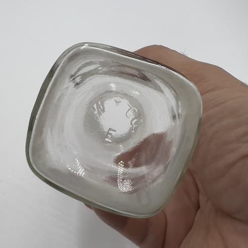 WT & CO 6" Antique Apothecary Jar Glass Bottle with 1/2" opening - Thumbnail 4
