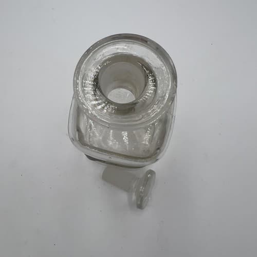 Antique 6" Apothecary Tv Lavand Glass Medicine Bottle w/stopper 1880s - Thumbnail 5