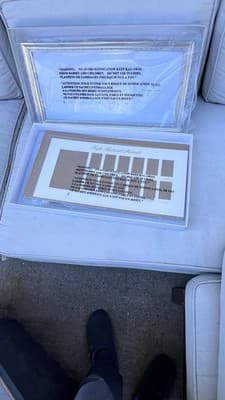 Pottery Barn Kids Silver Leaf First Year Photo Frame - 12 Month Milestones - Thumbnail 3