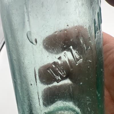 Vintage William Mayer Freehold Soda Bottle Embossed Rare 7.5" - Thumbnail 7