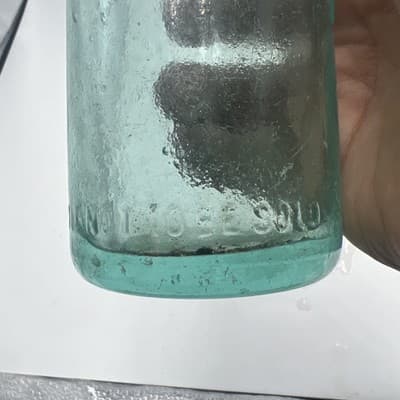 Vintage William Mayer Freehold Soda Bottle Embossed Rare 7.5" - Thumbnail 8