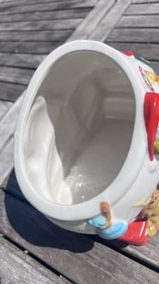 DR. SEUSS HOW THE GRINCH STOLE CHRISTMAS HAND PAINTED CERAMIC COOKIE JAR SLEIGH - Thumbnail 4