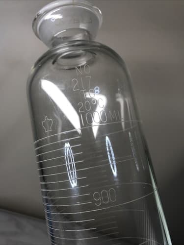 Vintage Pyrex Graduated Mixing Cylinder 1000ml SS 35/25 - Thumbnail 2