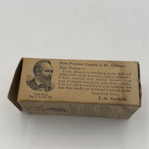 c1920s Garfield Tea Laxative & Diuretic Advertising Medical Tea Box,empty - Thumbnail 2