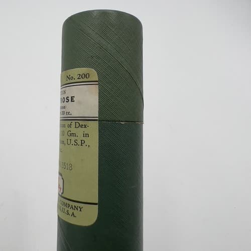 Sealed Lilly Dextrose Glucose 20cc Ampoule Vial Circa 1900's Super Rare - Thumbnail 5