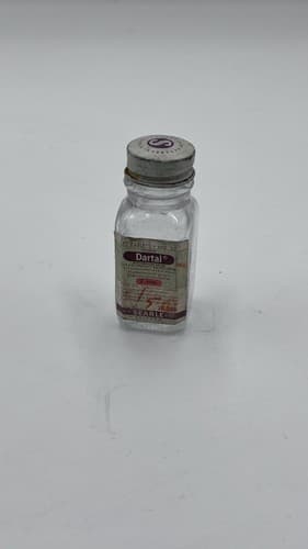 Vintage Searle Dartal dihydrochloride Clear Bottle EMPTY , no contents - Thumbnail 2
