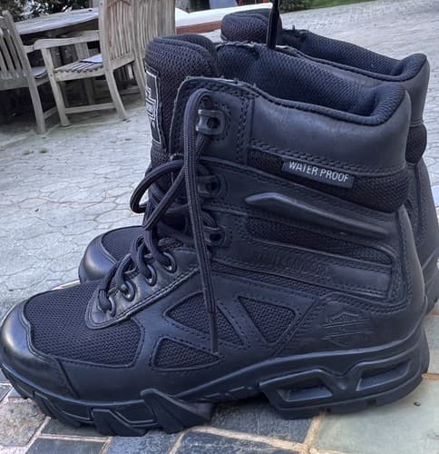Harley-Davidson Women's Juliet Waterproof Black Tactical Motorcycle Boots US 7.5 - Thumbnail 2