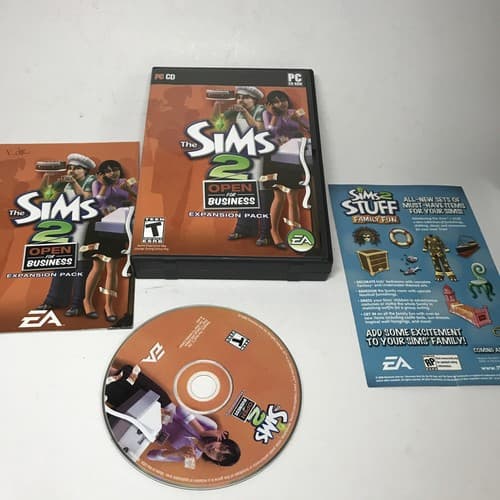 The Sims 2 Open for Business Expansion Pack 2006 With Case And Insert