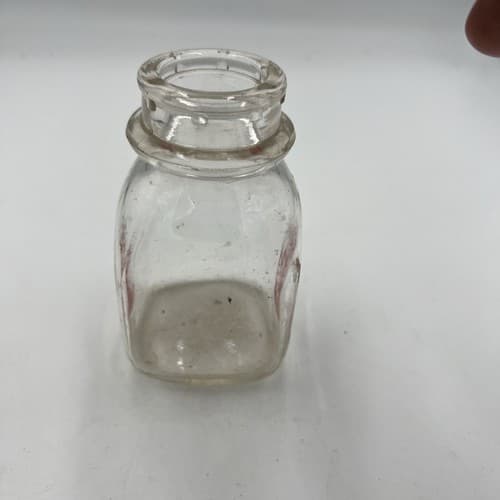 Vintage Bordens Elsie Cow Half & Half Mini Glass Bottle - Thumbnail 2