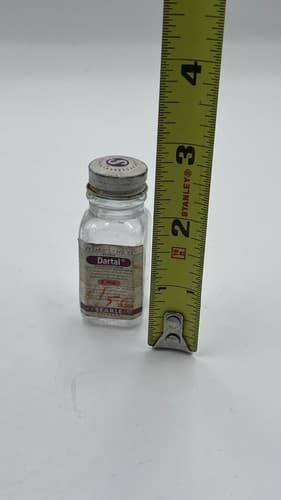 Vintage Searle Dartal dihydrochloride Clear Bottle EMPTY , no contents - Thumbnail 3