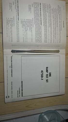 Collins DME-475D-1 DME Ramp Test Set Instruction Book - Thumbnail 3